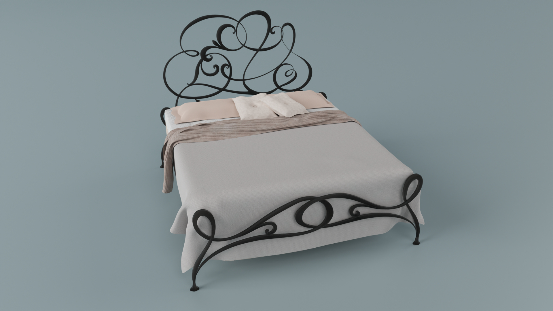 Iron bed 3D - TurboSquid 2069351