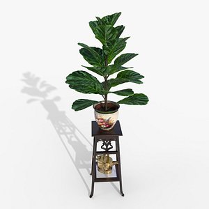 3D Ornate Flower Table FICUSBLOOM