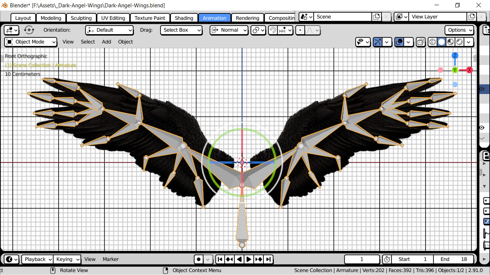 Wings Angel Dark 3D - TurboSquid 1670481