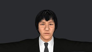 Bruce Lee Hyper Realistic Full Body Fully Rigged 3D Character 3D model