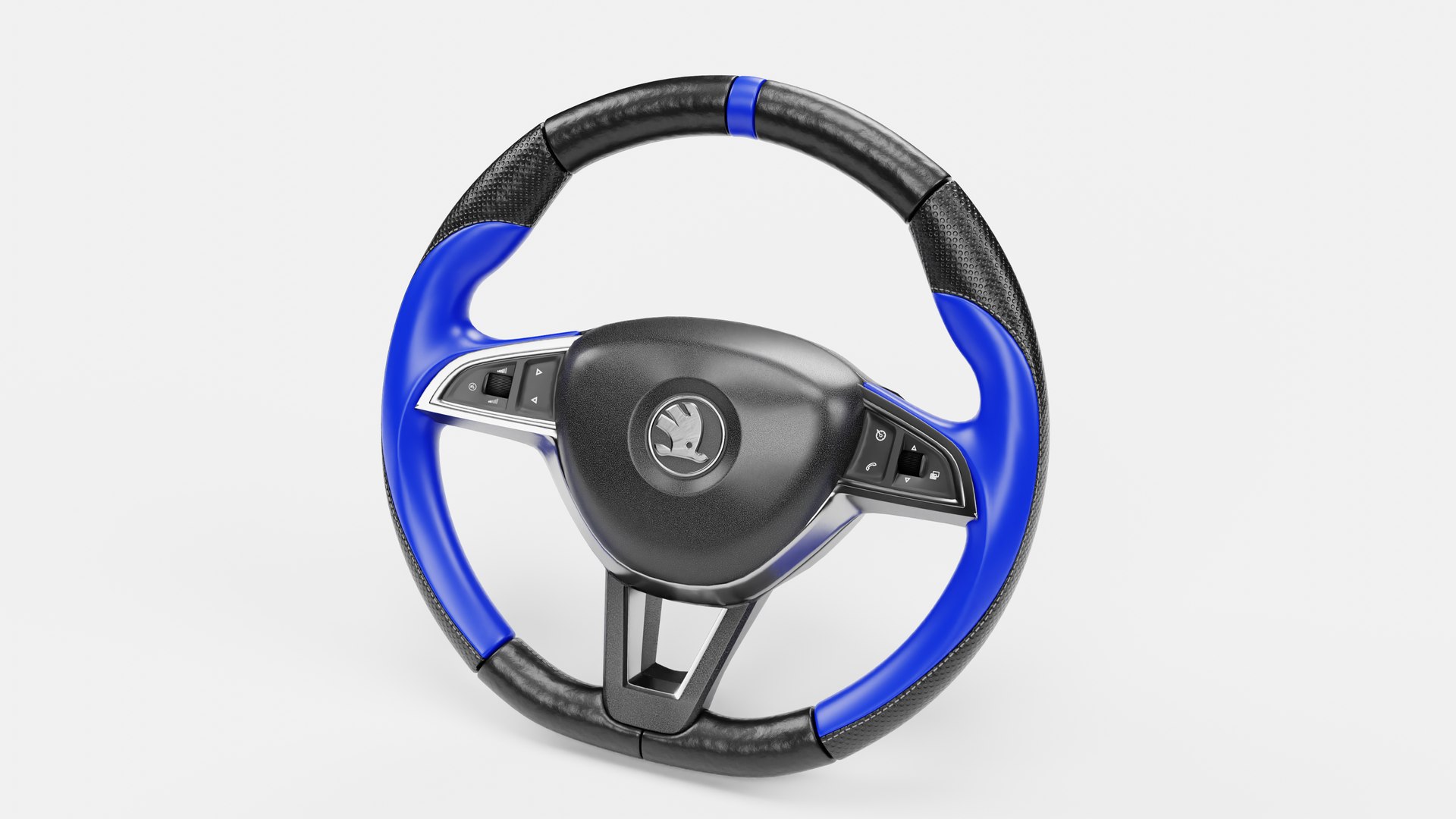 3D Model Blue Cover Steering Wheel - TurboSquid 2190992