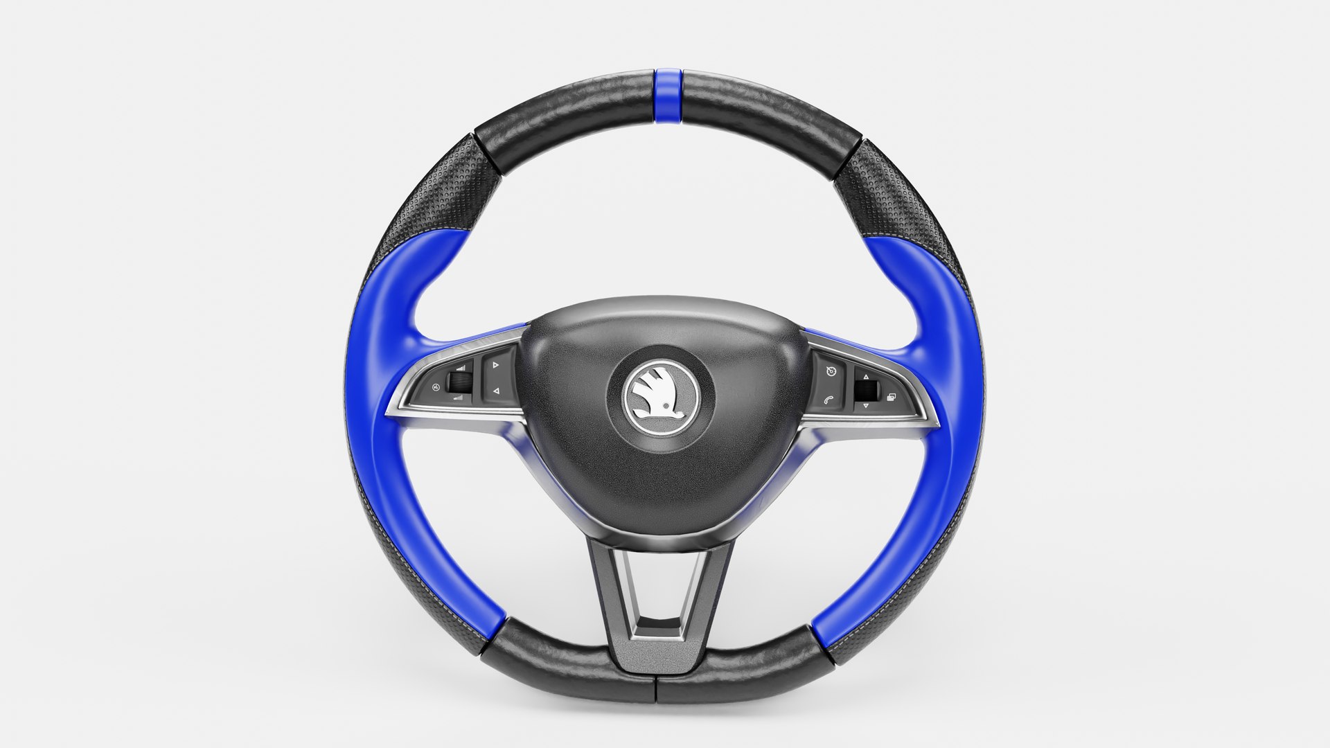 3D Model Blue Cover Steering Wheel - TurboSquid 2190992