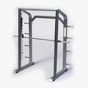 3D SMITH MACHINE - Professional Low-Poly 3D Gym Equipment