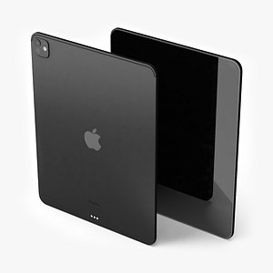 3D IPad Pro 2024 13 Inch Black Switched Off