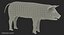 Pig Piglet Pietrain Rigged 3D Model