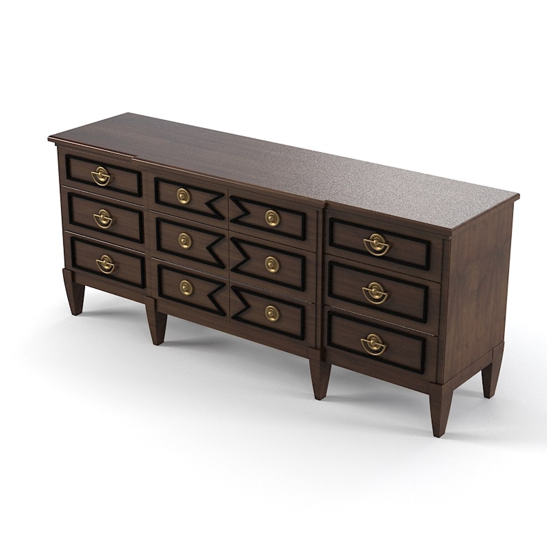 3d Model Of Pierre Large Commode