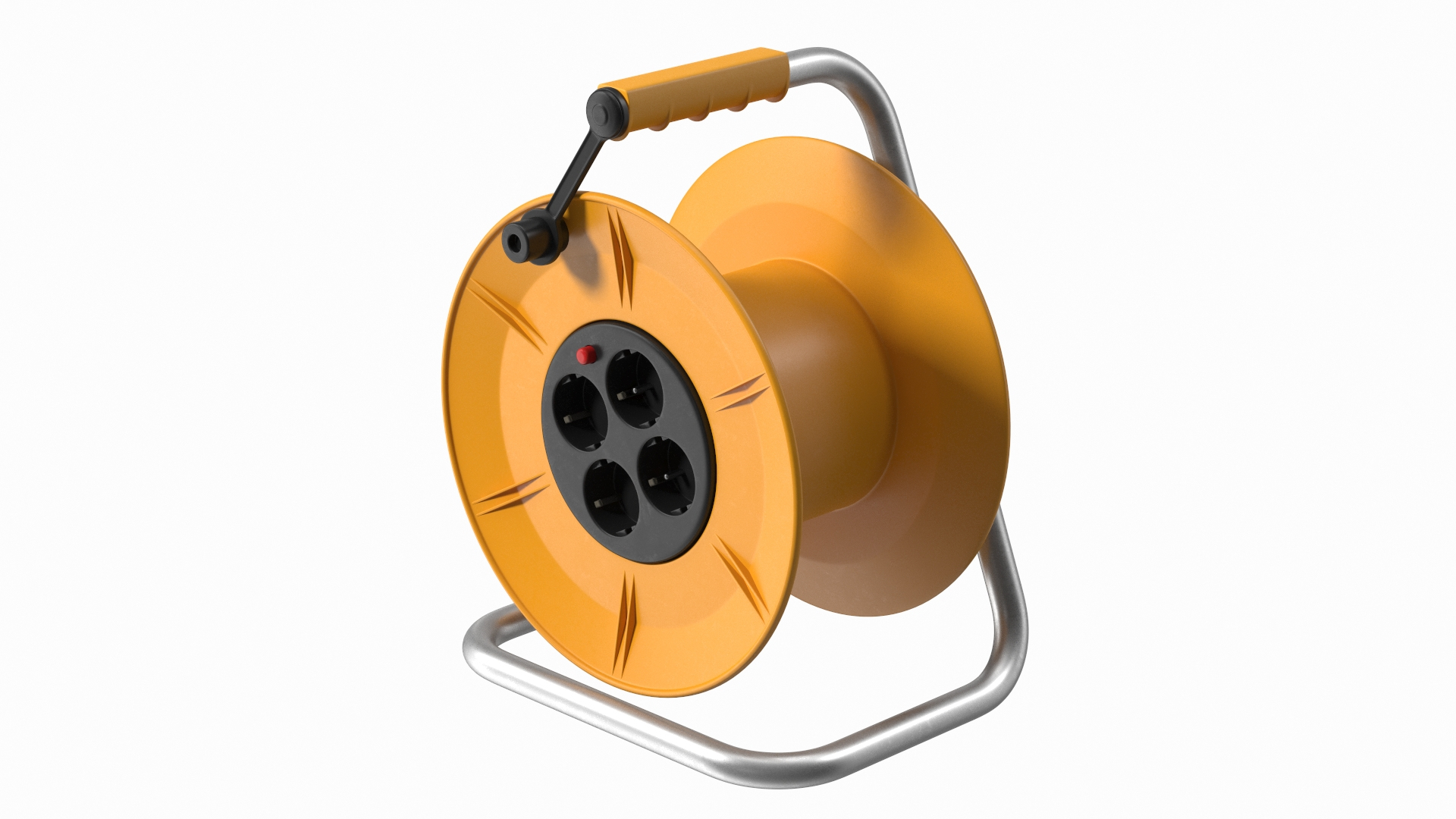 Empty Electric Cable Reel With CEE 7 Outlets Model - TurboSquid 1870877