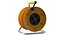 Empty Electric Cable Reel with CEE 7 Outlets