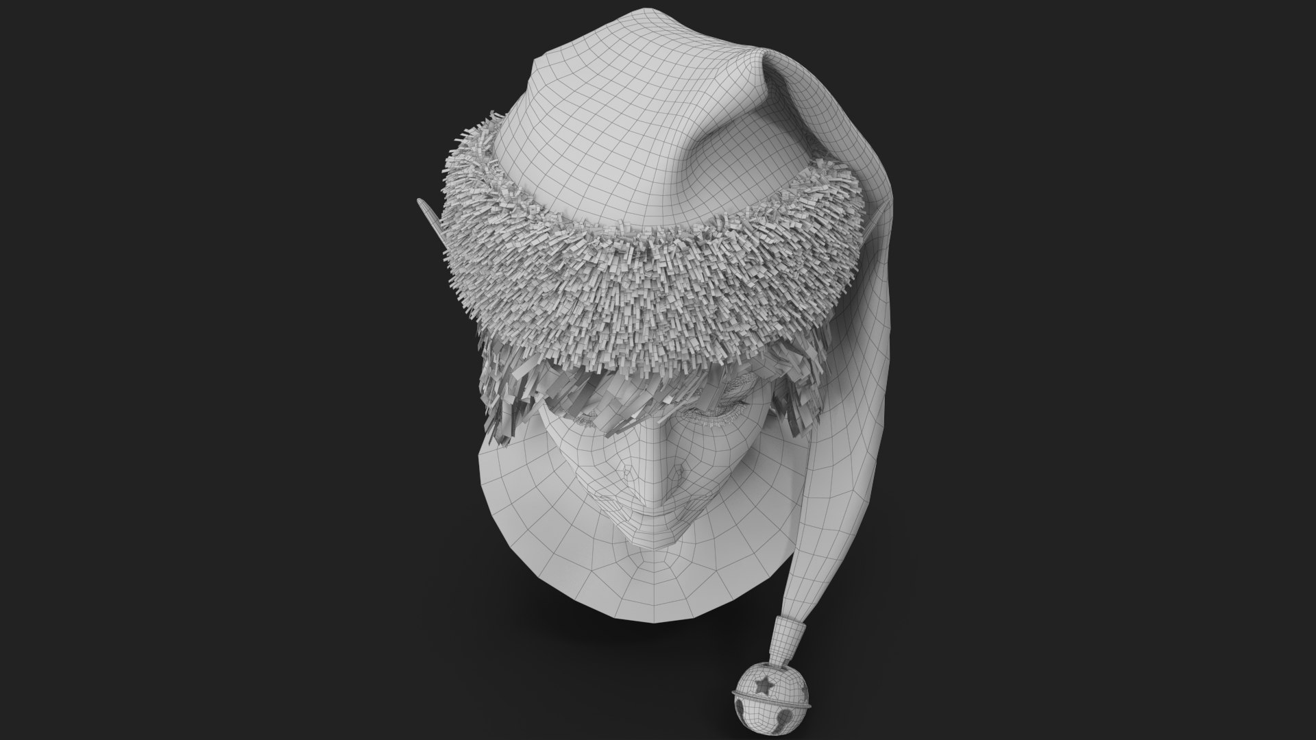 Christmas Elf Female Head 2 model https://p.turbosquid.com/ts-thumb/V9/uEChUc/Uy/wireframe_21/jpg/1761285214/1920x1080/fit_q87/927991773ca5339804b100069374f3eed11025a0/wireframe_21.jpg