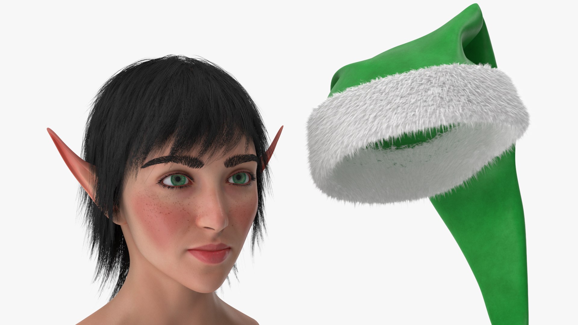 Christmas Elf Female Head 2 model https://p.turbosquid.com/ts-thumb/V9/uEChUc/nn/angles_06/jpg/1761285192/1920x1080/fit_q87/fccf39607d7e558ce617ba4d5b736837cb6c653e/angles_06.jpg