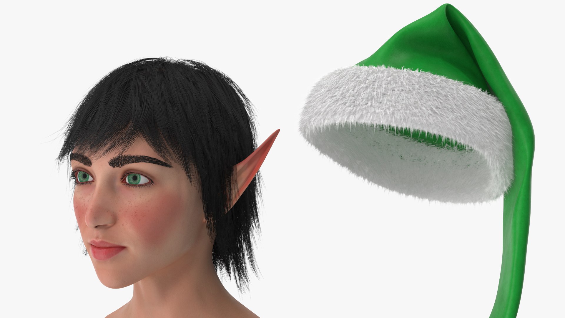 Christmas Elf Female Head 2 model https://p.turbosquid.com/ts-thumb/V9/uEChUc/nx/angles_09/jpg/1761285194/1920x1080/fit_q87/19943263356ffd80f257be5db5ac16eab5e442b8/angles_09.jpg