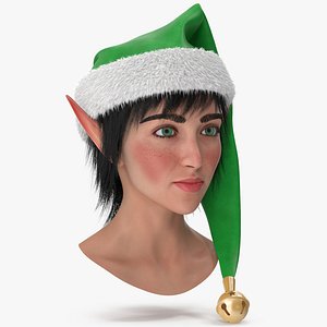 Christmas Elf Female Head 2