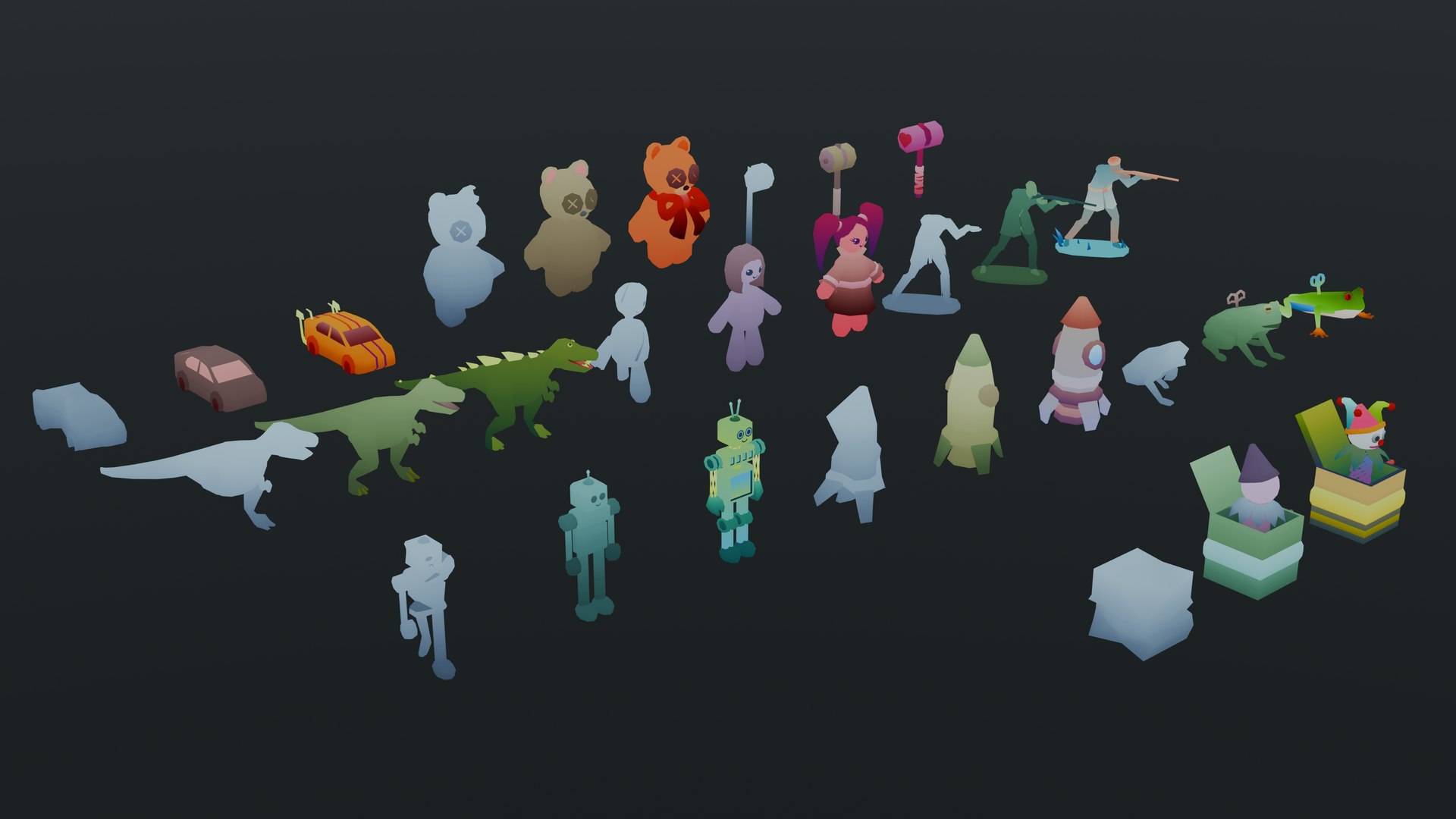 3D Low Poly Game Ready Toys Pack https://p.turbosquid.com/ts-thumb/V9/uvzFSC/7R/toysrender3/png/1787409928/1920x1080/fit_q87/a19c0d9dd634a4cee2ce16230b6410ce437ee00a/toysrender3.jpg