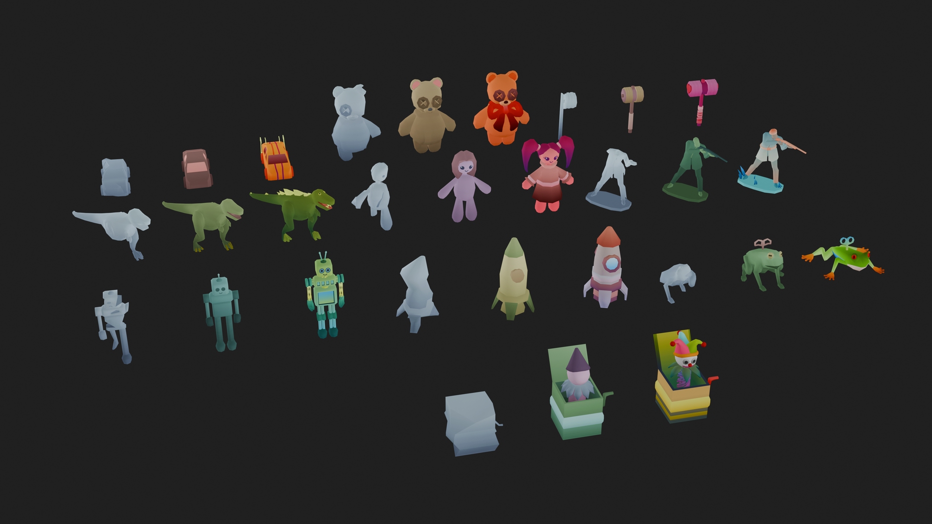3D Low Poly Game Ready Toys Pack https://p.turbosquid.com/ts-thumb/V9/uvzFSC/mF/toys/png/1787409118/1920x1080/turn_fit_q99/dad120368f1ec620cf0f1d795e8058429b95c935/toys-1.jpg