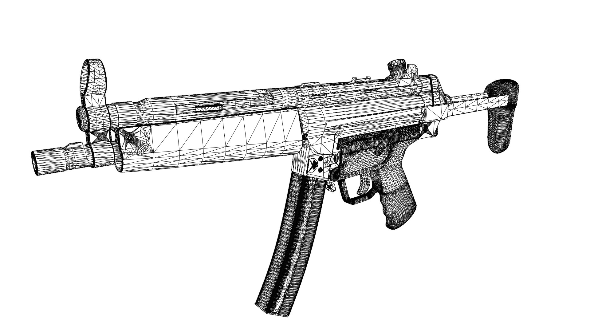 3D Model MP-5 Full Detailed - TurboSquid 2375608