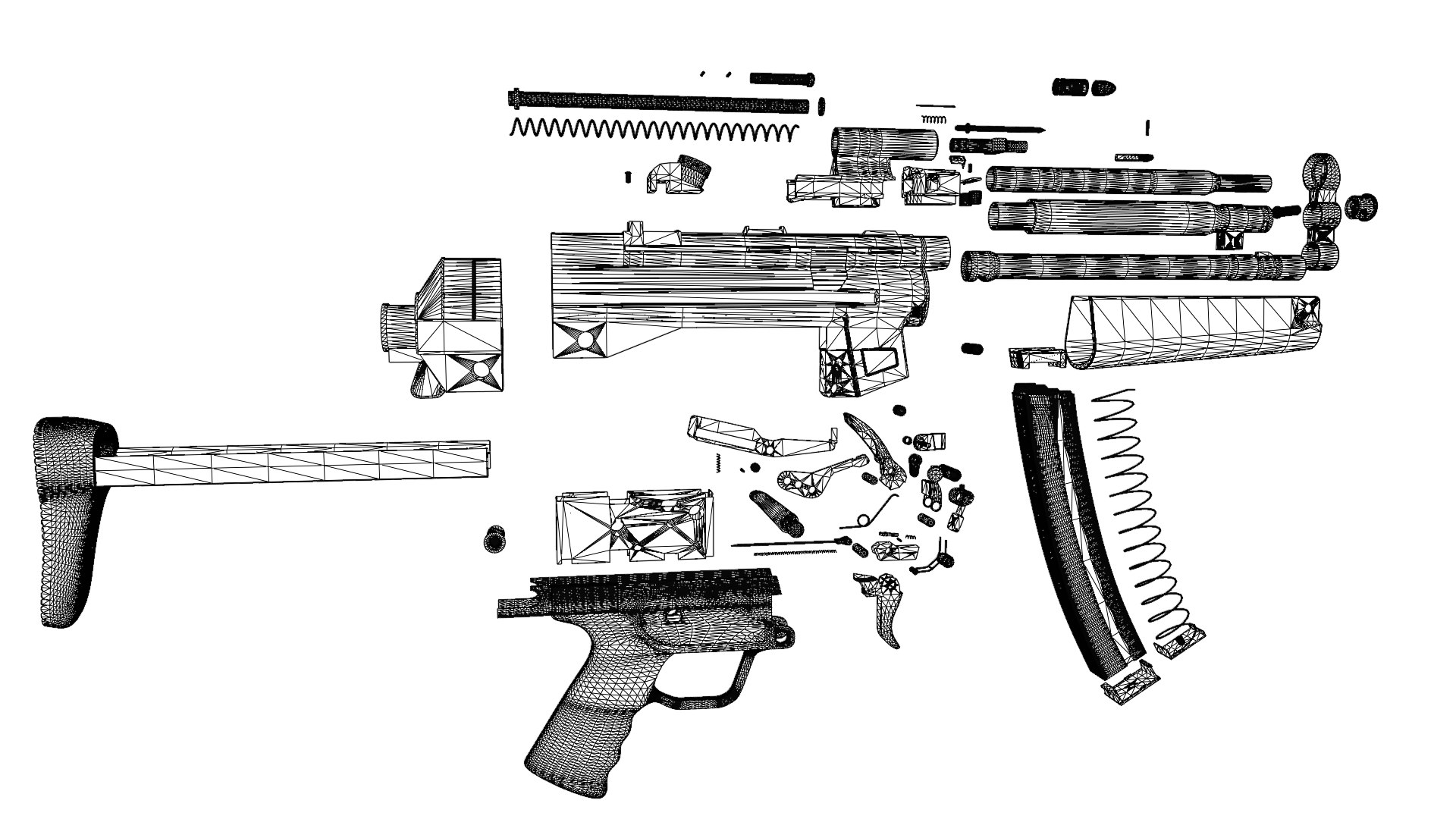 3D Model MP-5 Full Detailed - TurboSquid 2375608