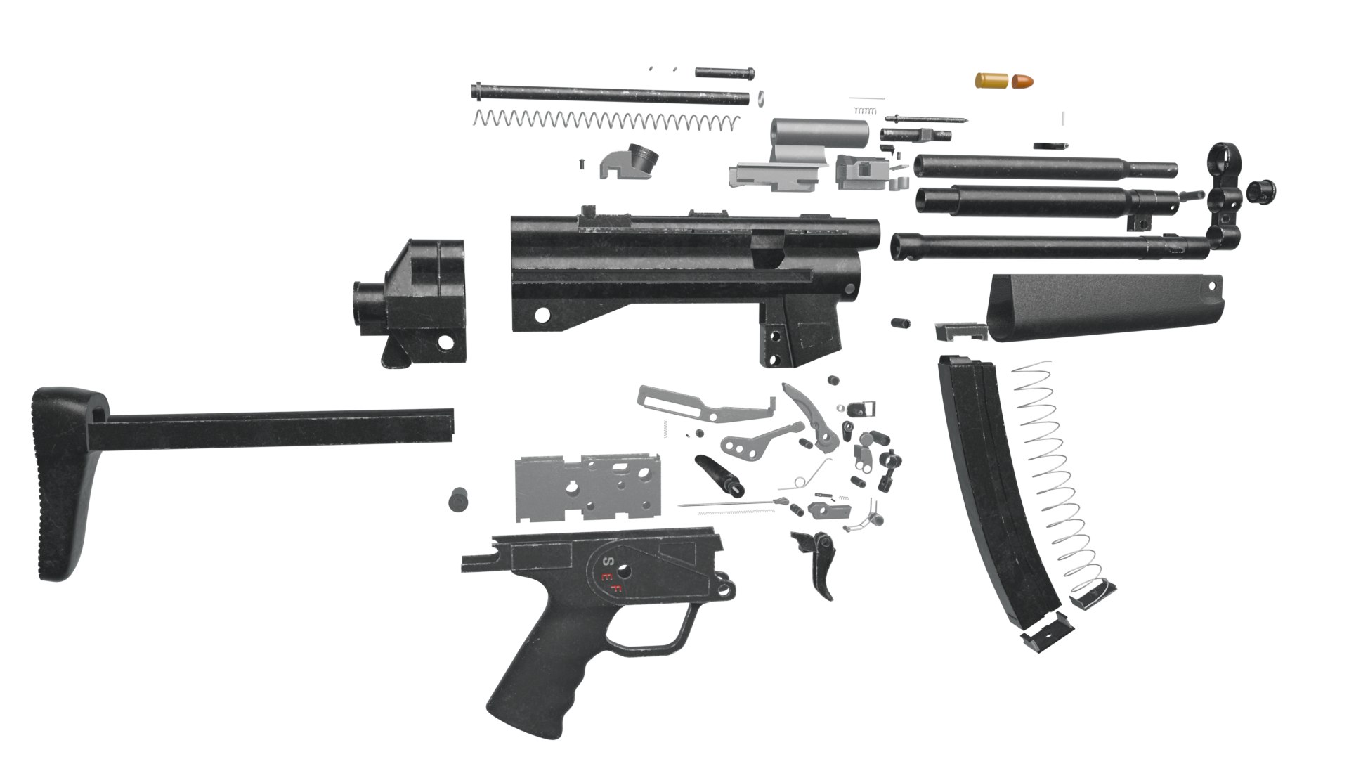 3D Model MP-5 Full Detailed - TurboSquid 2375608