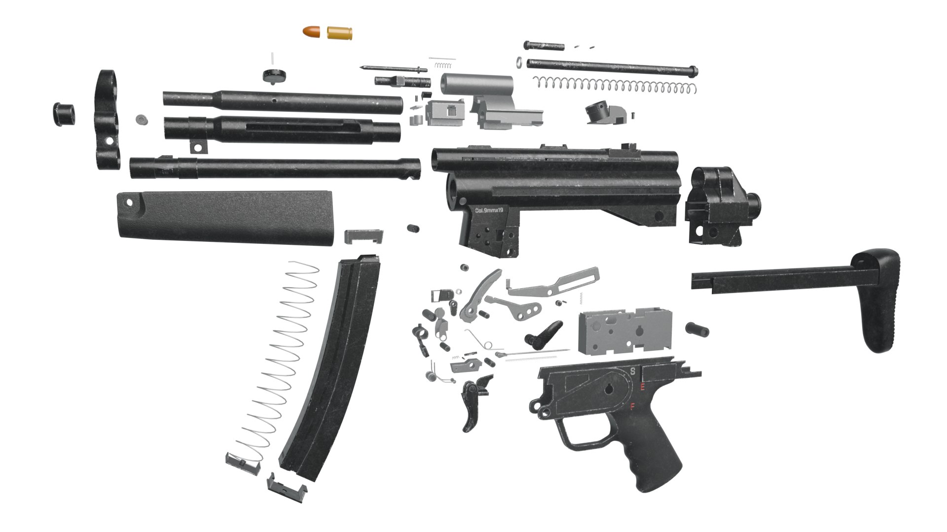 3D Model MP-5 Full Detailed - TurboSquid 2375608