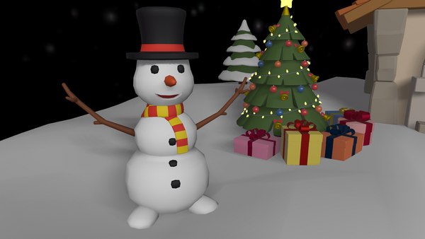 3D christmas cartoon island - TurboSquid 1670601