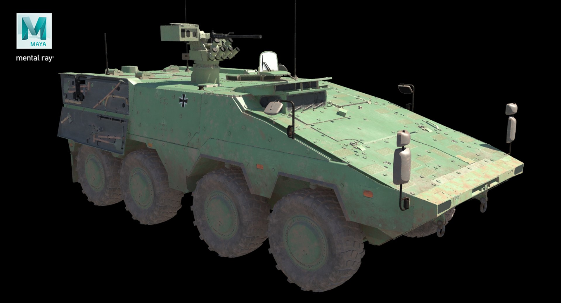 Apc Boxer Green Dirt 3D Model - TurboSquid 1411736