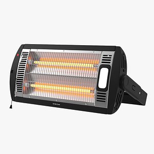 DONYER Power Quartz Tube Heater On