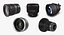 camera lenses 3 lens 3D model