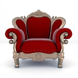 3D luxury armchair