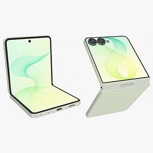 Samsung Galaxy Z Filp8 Mint Animated model
