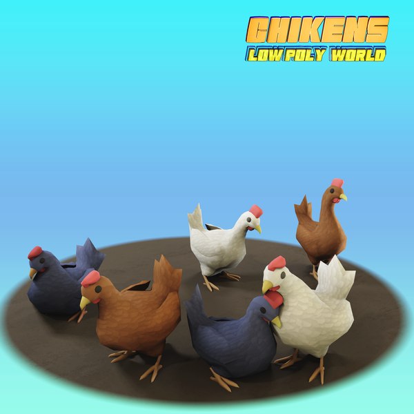 modelo 3d pollos - TurboSquid 2233576
