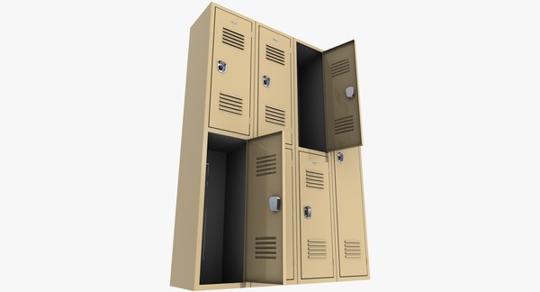 school lockers 3d ma