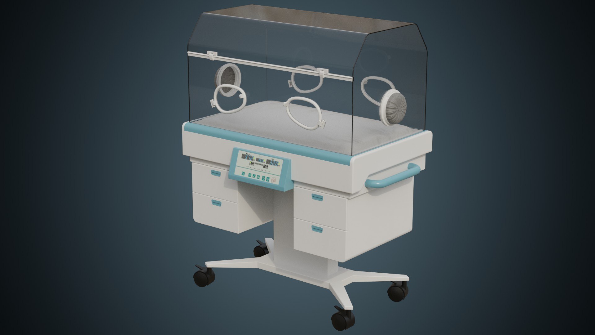 3D Infant Incubator 1A Model TurboSquid