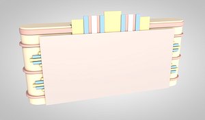 3D tv studio backdrop