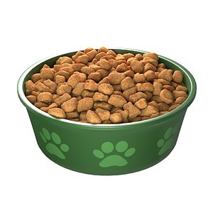 Dog food bowl 3D model
