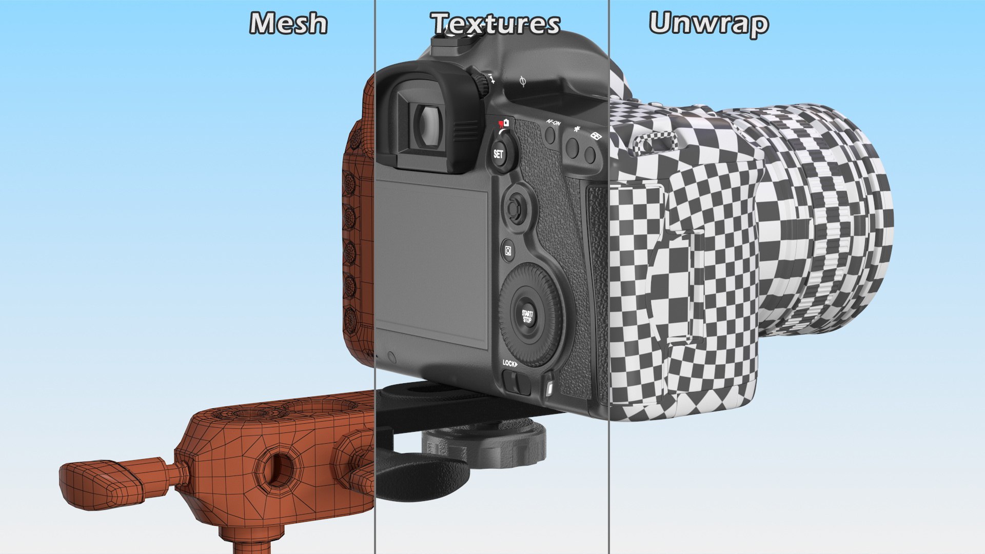 3D Photo Arm Kit With Camera Rigged - TurboSquid 1839035