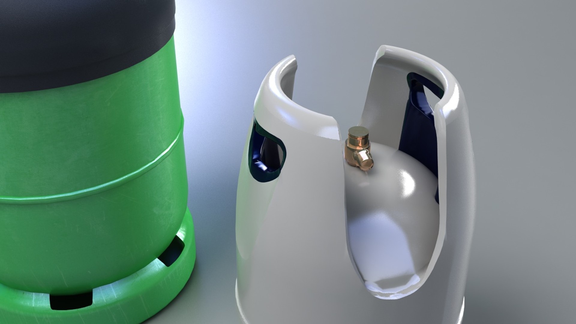 Gas Tanks 3d Model