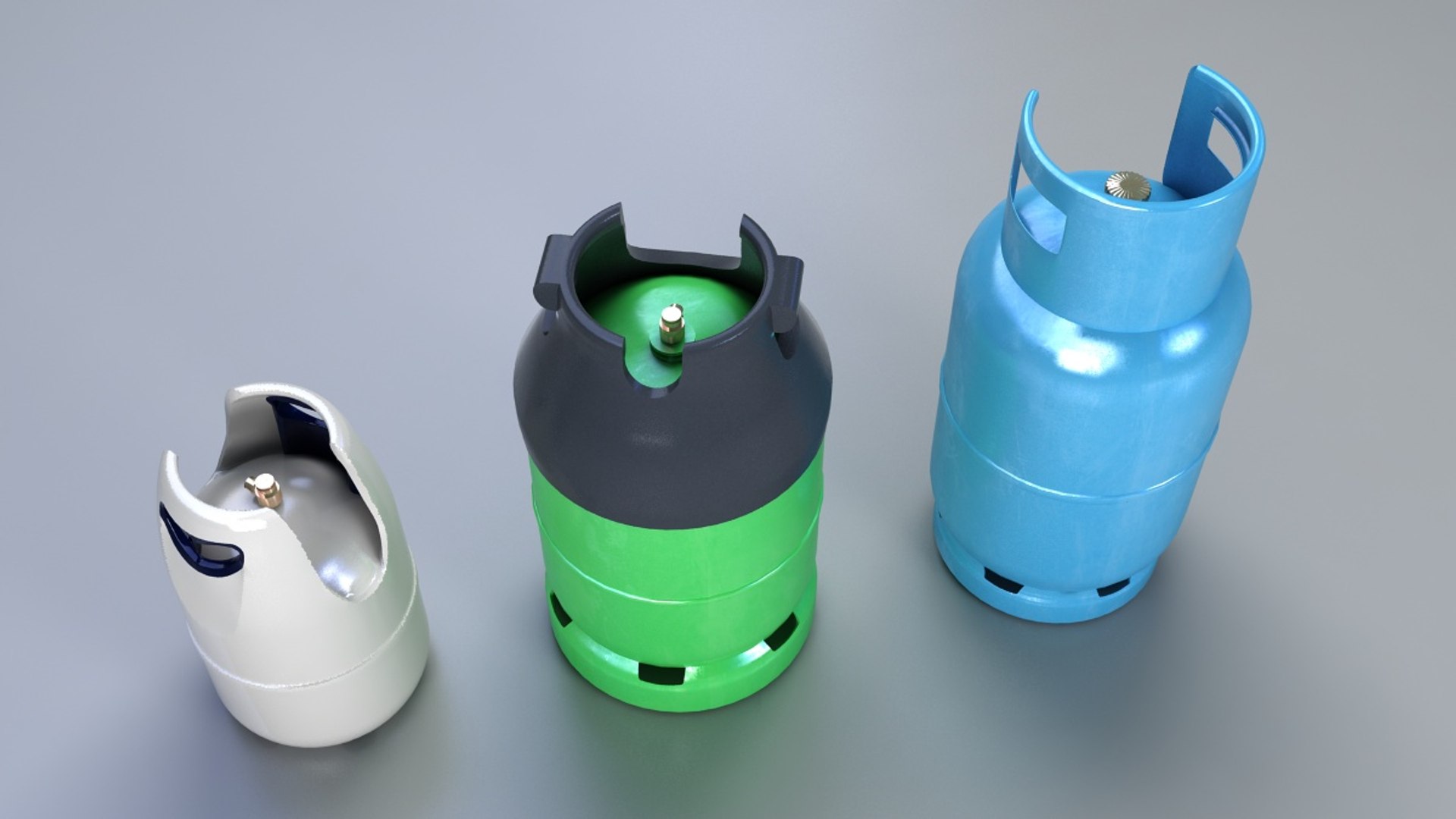 Gas Tanks 3d Model