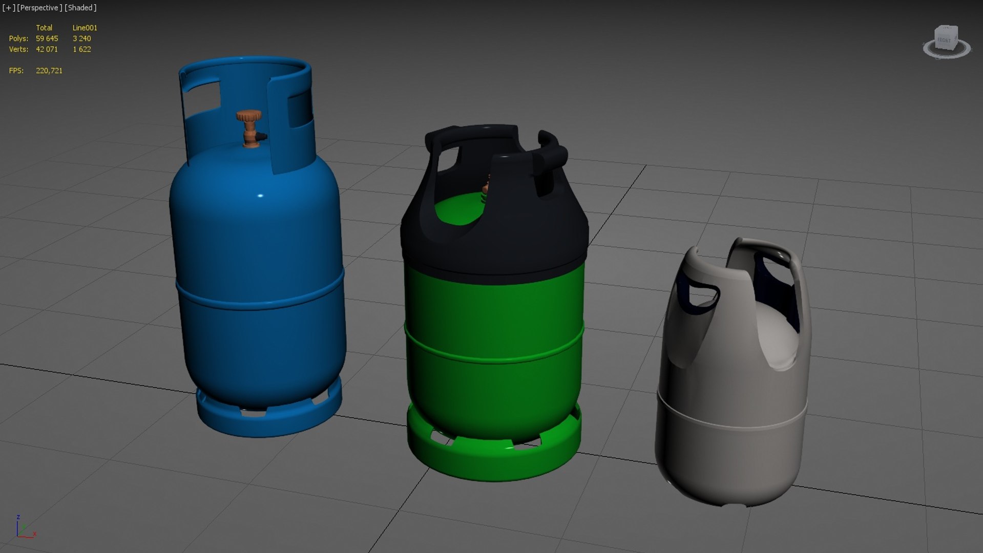Gas Tanks 3d Model
