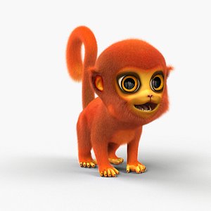 Macaco desenho animado Modelo 3D $10 - .obj .fbx - Free3D