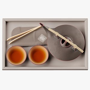 3D model Tea Ceremony Set