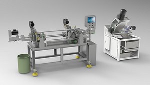 Round product drilling and chamfering machine