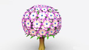 cartoon flower tree