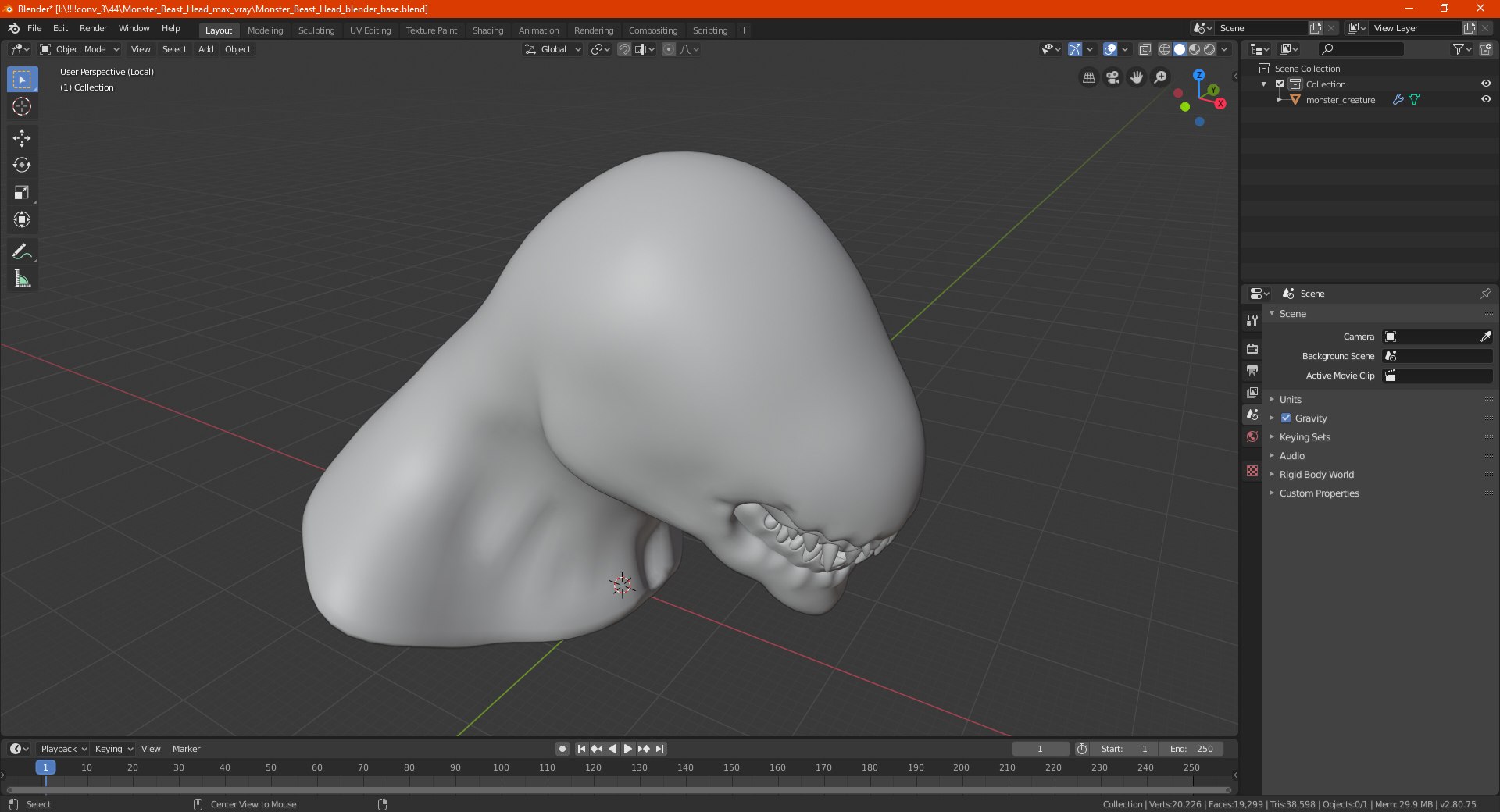 3D monster beast head creature https://p.turbosquid.com/ts-thumb/VA/dgLF4J/iG/monsterbeasthead3dmodel023/jpg/1614821911/1920x1080/fit_q87/0a7cba50fbb7decb83ce7a98876db1ff54ccba7a/monsterbeasthead3dmodel023.jpg