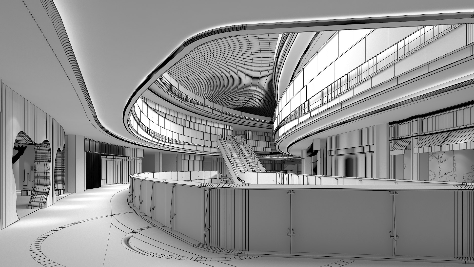3D Shopping Mall 46 Model - TurboSquid 2210217