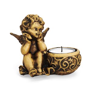 3D angel candle holder model