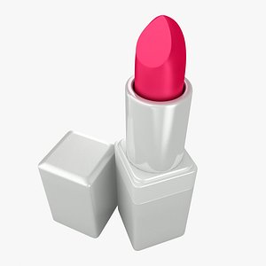 lipstick silver animation 3D model