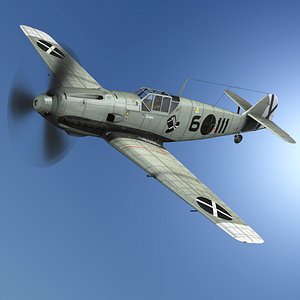 3D messerschmitt - bf-109 e model