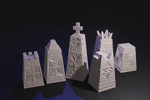 3D model chess set