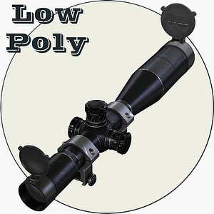 Optical Scope Low Poly