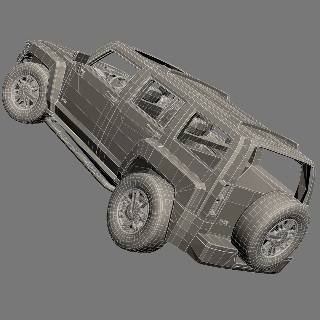 3dsmax Hummer H3 Cars