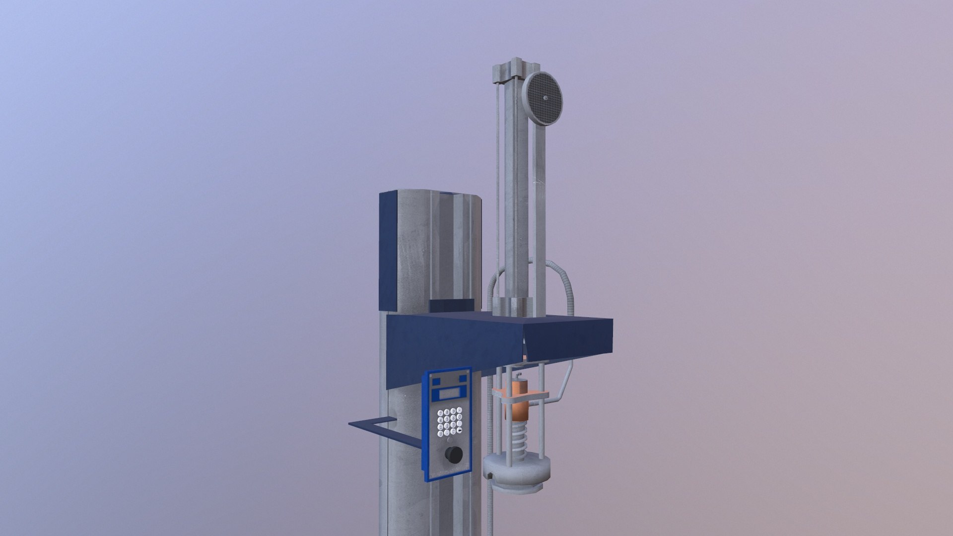 3D Gas Cylinder Machine - TurboSquid 2286903